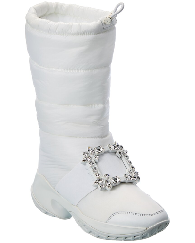 Roger Vivier Viv Run Snow Boot In White