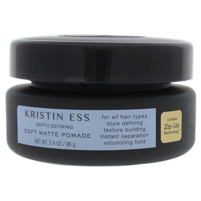 Kristin Ess Depth Defining Soft Matte Pomade By  For Unisex - 3.4 oz Pomade In Silver