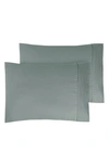 Southshore Fine Linens Pleated Pillow Cases In Steel Blue