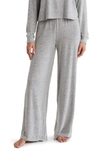 Abound Easy Cozy Wide Leg Pajama Pants In Grey Pearl Marl