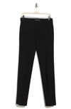 Amanda & Chelsea Pinstripe Slim Knit Pants In Black