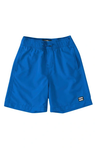 Billabong Kids' All Day Layback Swim Trunks In Cobalt