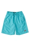 Billabong Kids' All Day Layback Swim Trunks In Dark Mint