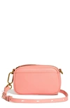 Madewell Mini The Leather Carabiner Crossbody Bag In Dried Blossom