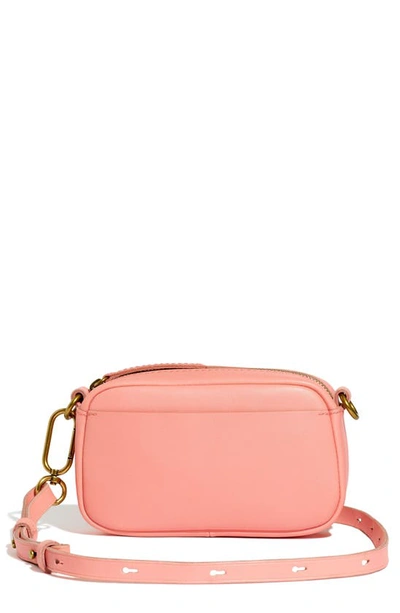 Madewell Mini The Leather Carabiner Crossbody Bag In Dried Blossom