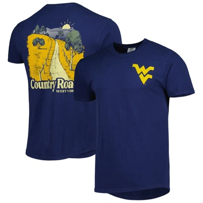 Image One Navy West Virginia Mountaineers Hyperlocal T-shirt