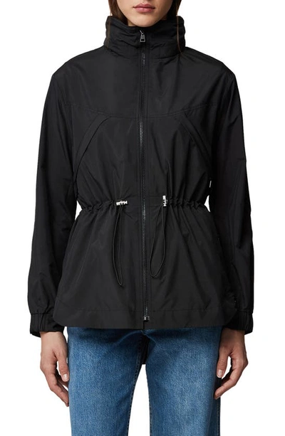 Soia & Kyo Water Repellent Hooded Coat In Black