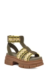Ugg Ashton Heritage Braid Sandal In Burnt Olive