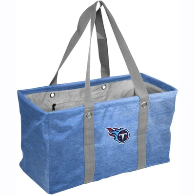 Logo Brands Tennessee Titans Crosshatch Picnic Caddy Tote Bag In Powder Blue
