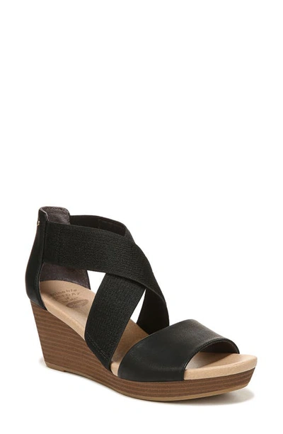 Dr. Scholl's Barton Band Wedge Sandal In Black