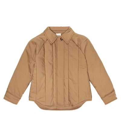 Donsje Brown Quilted Cotton Jacket