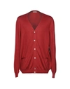 Gran Sasso Cardigan In Maroon