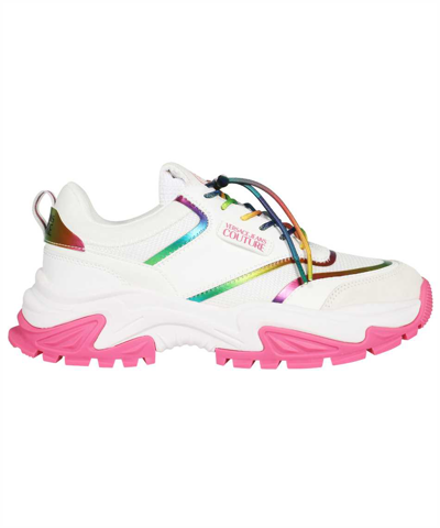 Versace Jeans Couture White Hiker Trainers In Emd7 White Multi