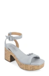 Journee Collection Tru Comfort Eianna Sandal In Blue