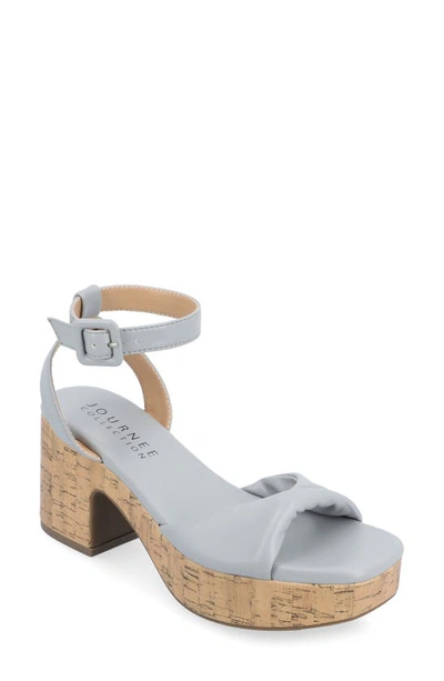 Journee Collection Tru Comfort Eianna Sandal In Blue