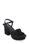 Journee Collection Garner Platform Sandal In Black
