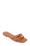 Journee Collection Soma Bow Sandal In Cognac