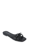 Journee Collection Soma Bow Sandal In Black