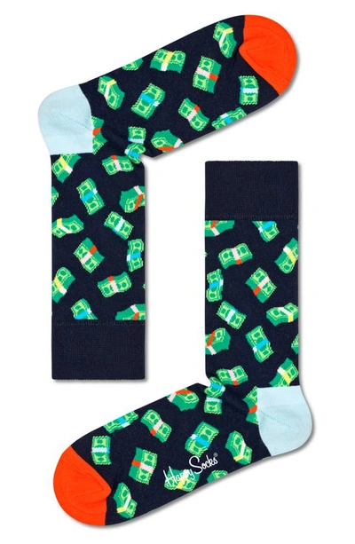 Happy Socks Money Money Socks In Navy