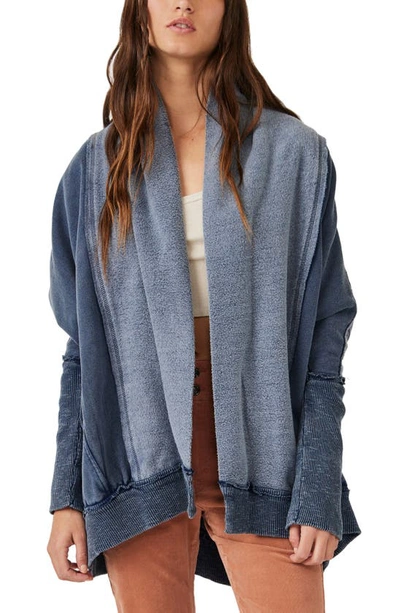 Free People Monday-friday Cardigan In Blue Depth