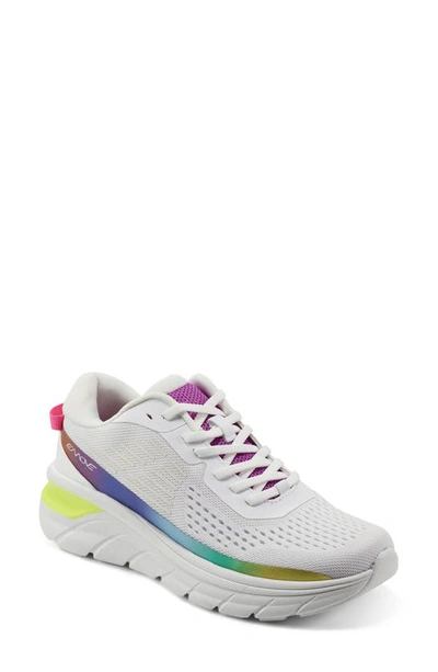 Easy Spirit X Denise Austin Mel Sneaker In White,rainbow