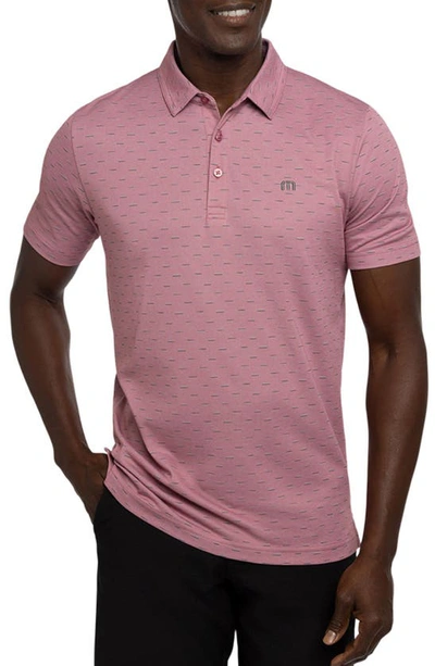 Travismathew Colorful City Polo In Heather Earth Red