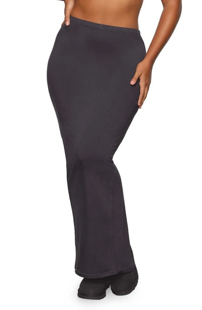 Skims Knit Maxi Skirt In Ash