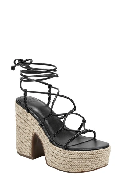 Marc Fisher Ltd Oliver Platform Sandal In Black