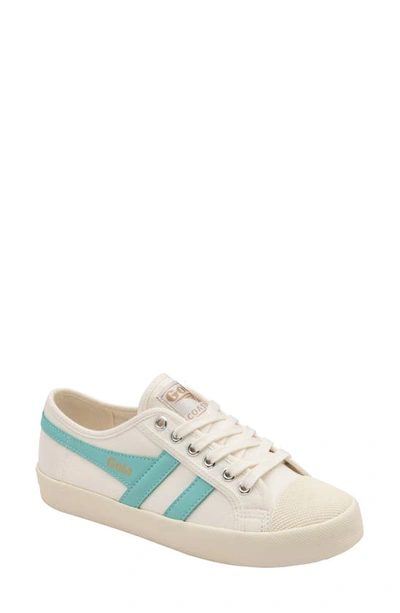 Gola Coaster Sneaker In Off White/ Aruba