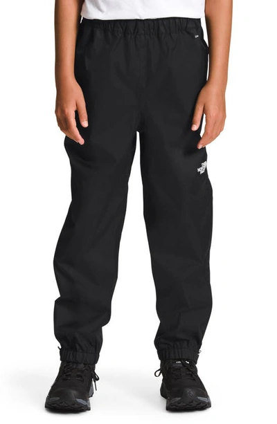 The North Face Kids' Antora Waterproof Packable Recycled Polyester Rain Pants In Black