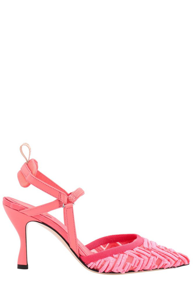 Fendi Colibrì Ff Logo Pointed Toe Slingback Pump In Rose__1