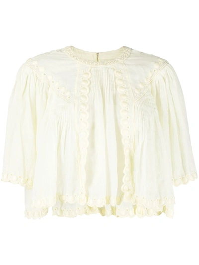 Isabel Marant Ogalice Top In Yellow