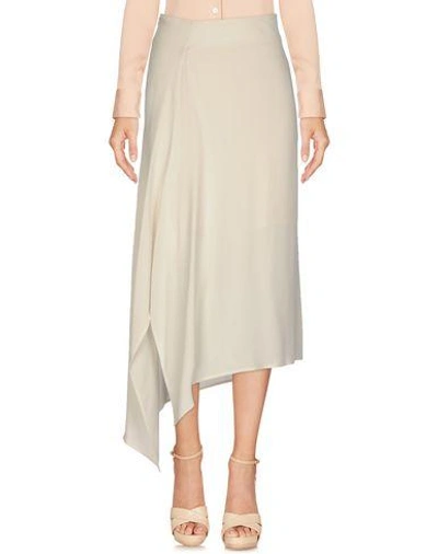 Intropia 3/4 Length Skirt In White