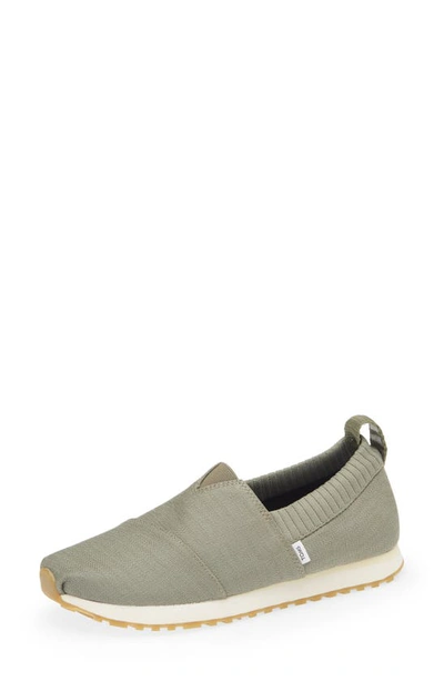 Toms Women's Alpargata Resident Pink Slip On Sneakers In Grey Grey