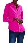 Nic + Zoe Petite Crinkle Button Down Shirt In Orchid Petal