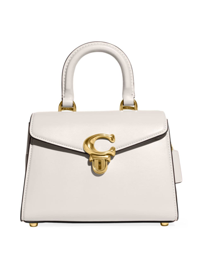 Coach Sammy Top Handle In Brass/chalk