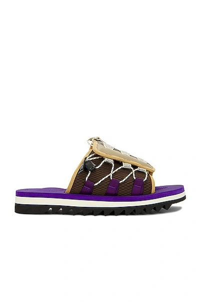 Suicoke Dao-2 Sandalen Mit Kordelzug In Brown X Purple