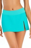Bleu By Rod Beattie Ring Me Up High Waist Skirted Bikini Bottoms In Belize