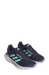 Adidas Originals Runfalcon 3.0 Running Shoe In Navy/ Mint/ Silver Met.