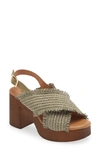 Cordani Wendy Platform Sandal In Militare