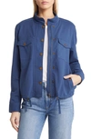 Caslon Stretch Organic Cotton Soft Jacket In Blue Ensign