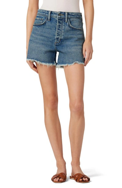 Joe's The Jessie Frayed High Waist Relaxed Denim Shorts In Not Your Babe