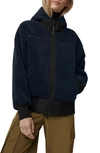 Canada Goose Simcoe Fleece Zip-up Hooded Jacket In Atlantic Navy