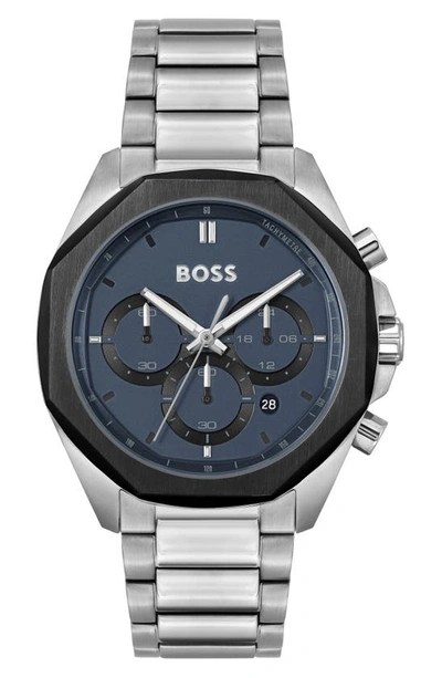 Hugo Boss Boss Cloud Bracelet Watch, 43mm In Blue