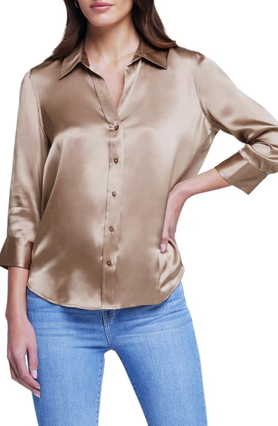 L Agence Dani Blouse In Chantarelle