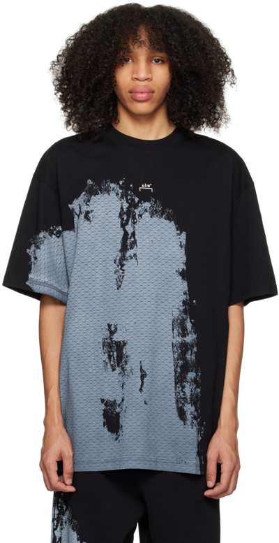 A-cold-wall* Abstrast-print Short-sleeved T-shirt In Black