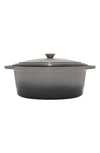 Berghoff International 8-quart Cast Iron Oval Covered Casserole In Grey