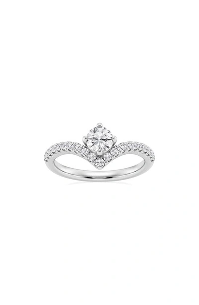Badgley Mischka White Gold Lab Created Diamond Ring In White Gold