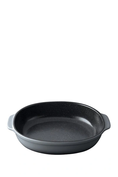 Berghoff Grey Gem 13" Stoneware Oval Baking Dish In Multi