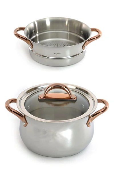 Berghoff Ouro Gold 3-piece Steamer Set In Silver